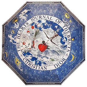 Зонт раскладной CHRISTIAN DIOR дизайн 017 Синий цвет