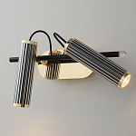 Бра с двумя цилиндрическими плафонами на магнитном креплении Bronze Concert варинант исполнения - 1 | Loft Concept в Омске