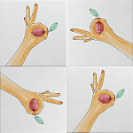 Плитка дизайнерская с рисунком Лимон варинант исполнения - 1 | Loft Concept в Омске