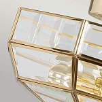 Потолочный светильник шестигранной формы с прозрачными стеклянным плафоном Elstead Lighting варинант исполнения - 12 | Loft Concept в Омске