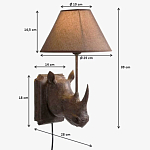 Бра Носорог Rhinoceros варинант исполнения - 7 | Loft Concept в Омске