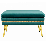 Мягкая банкетка с зоной для хранения Casket Green варинант исполнения - 1 | Loft Concept в Омске