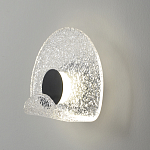 Бра из текстурированного прозрачного стекла с изогнутым краем Textured Glass  варинант исполнения - 2 | Loft Concept в Омске