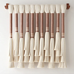 Плетеное настенное украшение с кистями Caballo Wall Hanging варинант исполнения - 3 | Loft Concept в Омске