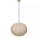 Подвесной светильник с бежевым тканевым абажуром Modern Textured Table Lamp варинант исполнения - 1 | Loft Concept в Омске