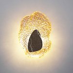 Бра с волнообразным стеклянным плафоном и вставкой из мрамора Liquid Stone варинант исполнения - 8 | Loft Concept в Омске