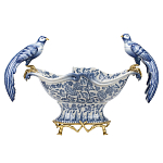 Фарфоровая чаша с птицами Blue and White варинант исполнения - 1 | Loft Concept в Омске