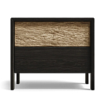 Тумба 2 ящика с подсветкой на рельефном фасаде Warm Industrial варинант исполнения - 1 | Loft Concept в Омске