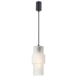 Подвесной светильник со стеклянным рифленым плафоном цилиндрической формы Eliara 13 варинант исполнения - 6 | Loft Concept в Омске