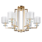 Люстра с 6-ю цилиндрическими плафонами из стекла Laurent варинант исполнения - 1 | Loft Concept в Омске