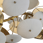 Люстра с белыми и золотистыми цветами G9 Dahlia Flowers Lamp варинант исполнения - 5 | Loft Concept в Омске