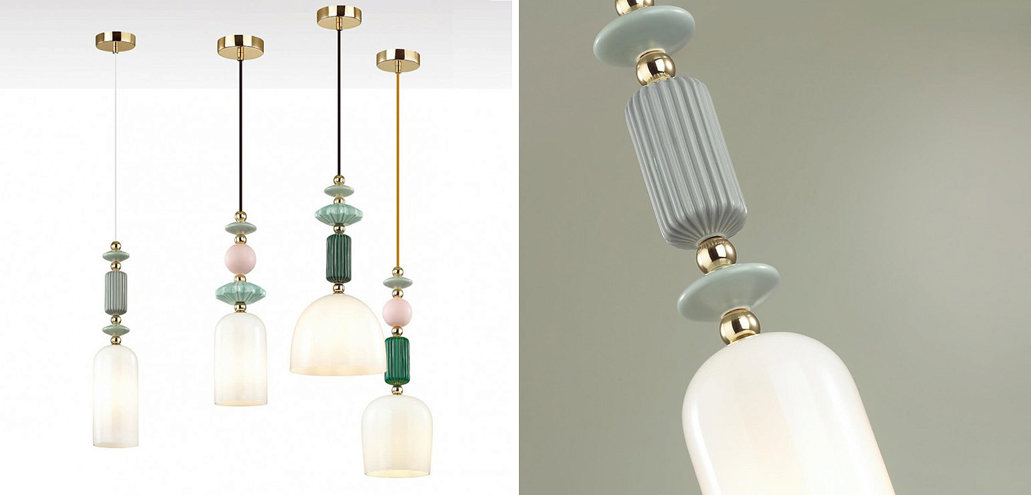 Подвесной светильник Iris hanging lamp gray Подвесной светильник Iris hanging lamp gray - Loft-Concept в Омске