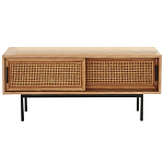 ТВ-тумба из дуба и плетеного ротанга Wicker Chasey TV Stand варинант исполнения - 1 | Loft Concept в Омске