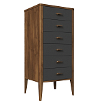 Комод из массива бука с 6-ю ящиками Tasteful Furniture варинант исполнения - 1 | Loft Concept в Омске