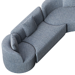 Угловой модульный диван Calypso с поворотным механизмом  варинант исполнения - 9 | Loft Concept в Омске