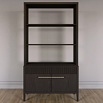 Стеллаж Primo с ящиками Темный орех варинант исполнения - 1 | Loft Concept в Омске