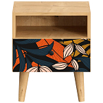 Прикроватная тумба с изображением на ящике Elise Nightstand варинант исполнения - 9 | Loft Concept в Омске