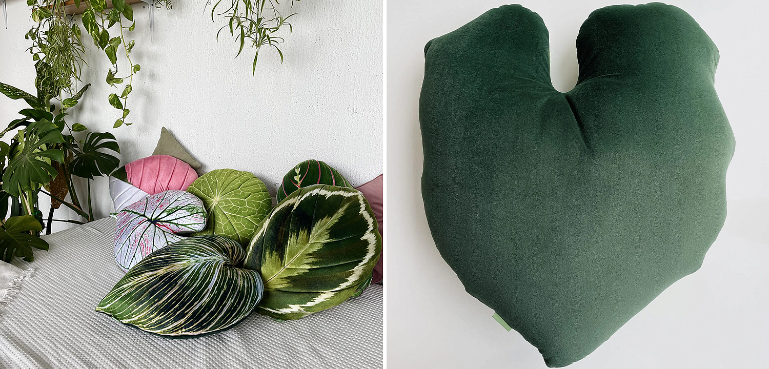 Декоративная подушка Botanical Cushion Philodendron Декоративная подушка Botanical Cushion Philodendron - Loft-Concept в Омске
