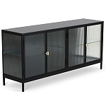 Сервант четырехдверный с рифленым стеклом The Keeper варинант исполнения - 1 | Loft Concept в Омске