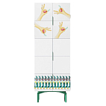 Тумба белая с рисунком Tall Forest Ok White варинант исполнения - 1 | Loft Concept в Омске