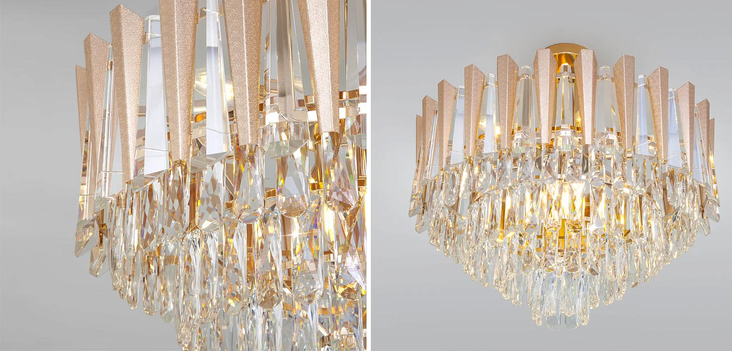 Потолочная люстра Crystal Edge Chandelier Потолочная люстра Crystal Edge Chandelier - Loft-Concept в Омске