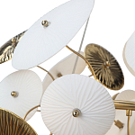 Люстра с белыми и золотистыми цветами Dahlia Flowers Lamp варинант исполнения - 7 | Loft Concept в Омске
