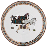 Чайный сервиз из фарфора с изображением лошадей на 6 персон 15 предметов Porcelain Horse Set  варинант исполнения - 6 | Loft Concept в Омске