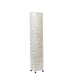 Торшер из перламутра на металлическом каркасе Indonesian Cylinder варинант исполнения - 4 | Loft Concept в Омске