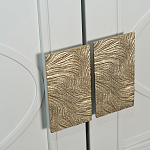 Шкаф бежевый двухдверный с полками и штангой Eccentricity варинант исполнения - 3 | Loft Concept в Омске