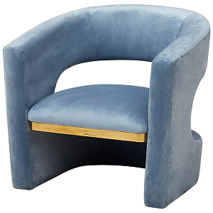 Кресло голубое Walsh Blue Armchair