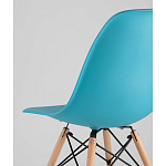 Пластиковый стул на ножках из массива бука Eames Torquoise варинант исполнения - 3 | Loft Concept в Омске