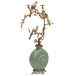 Фарфоровый подсвечник с бронзовым декором Eden Garden варинант исполнения - 2 | Loft Concept в Омске