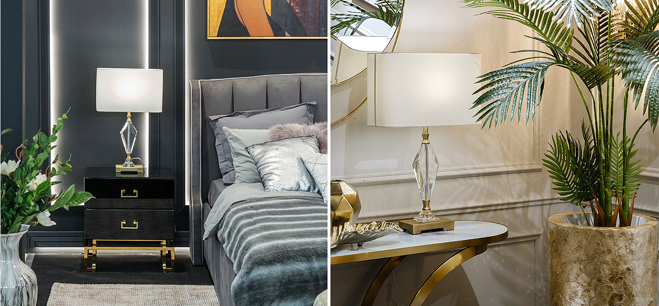 Настольная лампа Glass Diamond Decor Настольная лампа Glass Diamond Decor - Loft-Concept в Омске