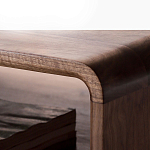 Кофейный стол из дерева с ящиком и нишей для хранения Coffee Walnut Table варинант исполнения - 6 | Loft Concept в Омске