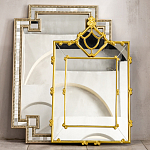 Зеркало прямоугольное Golden Classic Ornament Mirror варинант исполнения - 5 | Loft Concept в Омске