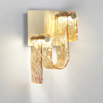 Бра волнистой формы из фактурного стекла Wave варинант исполнения - 6 | Loft Concept в Омске