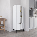 Комод белый с 4-мя дверцами на металлических ножках SPARK MULTIPURPOSE CABINET WHITE варинант исполнения - 7 | Loft Concept в Омске