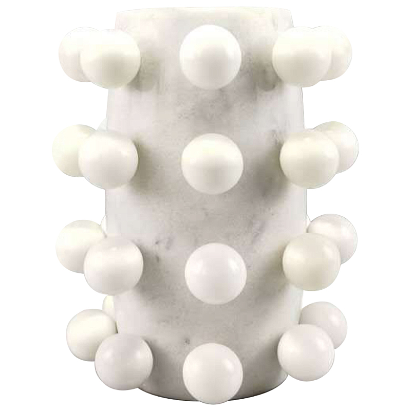 Ваза Molecule Vase White Marble Spheres Белый Мрамор Bianco Ваза Molecule Vase White Marble Spheres Белый Мрамор Bianco в Омске | Loft Concept
