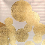 Обои ручная роспись в стиле Арт-деко Namban Colourway SC-289 on gold gilded paper варинант исполнения - 2 | Loft Concept в Омске