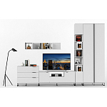 Полка навесная белая открытая Strict Lines  варинант исполнения - 6 | Loft Concept в Омске