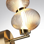 Бра с 2-мя рифлеными стеклянными шарами Marcelh Light варинант исполнения - 8 | Loft Concept в Омске