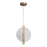 Подвесной светильник с круглым стеклянным плафоном Gingham варинант исполнения - 5 | Loft Concept в Омске