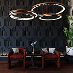 Гипсовая 3D Панель HEXAGON TEMPLE варинант исполнения - 1 | Loft Concept в Омске