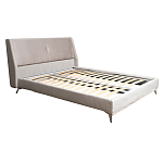 Кровать двуспальная серая Heart of the Bedroom варинант исполнения - 1 | Loft Concept в Омске