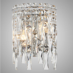 Бра с хрустальными подвесками прозрачного цвета Хром Ludivine Lighting варинант исполнения - 1 | Loft Concept в Омске