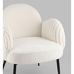 Полукресло Wave Stripes букле белый варинант исполнения - 2 | Loft Concept в Омске