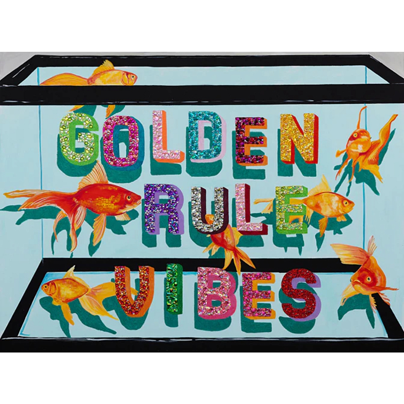 Картина Golden Rule Vibes Мульти Картина Golden Rule Vibes Мульти в Омске | Loft Concept