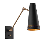 Бра черного цвета с конусным металлическим плафоном Alora варинант исполнения - 1 | Loft Concept в Омске