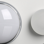 Бра овальной формы белого цвета с 2-мя лампами Lunar Pebbles варинант исполнения - 7 | Loft Concept в Омске