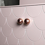 Дизайнерский комод розовый с фактурным фасадом Tiles варинант исполнения - 2 | Loft Concept в Омске